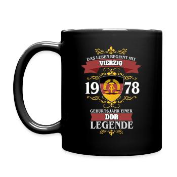 DDR LEGENDE - 40 - 1978 - Tasse einfarbig - Schwarz - Links