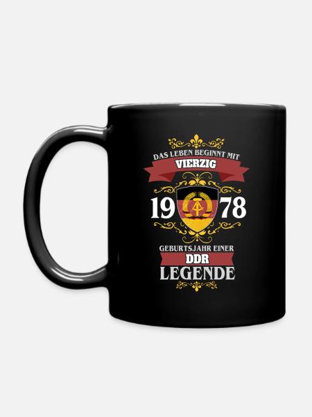 DDR LEGENDE - 40 - 1978 - Tasse einfarbig - Schwarz