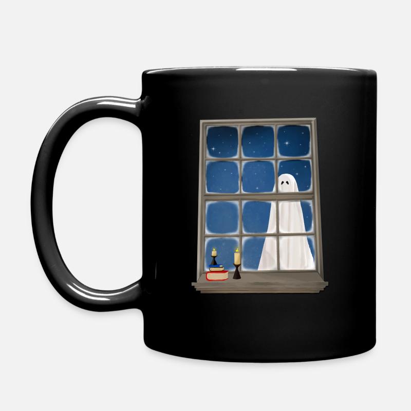 Fantôme dans la fenêtre - Mug uni - noir