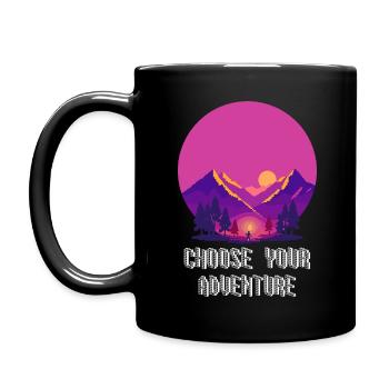Retro Gaming Adventure - Full Colour Mug - black - Left