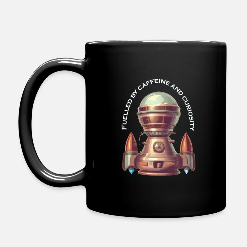 Fueld by coffee Raketen Kaffemaschine - Tasse einfarbig - Schwarz
