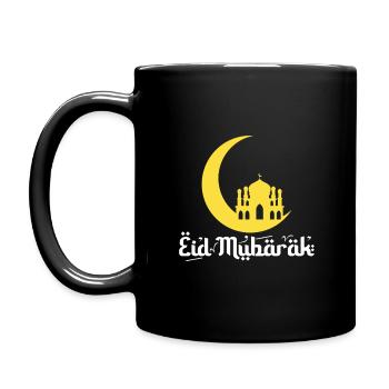Eid Mubarak - Tasse einfarbig - Schwarz - Links