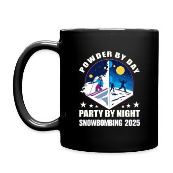 Snowbombing 2025 - Tasse einfarbig - Schwarz - Links