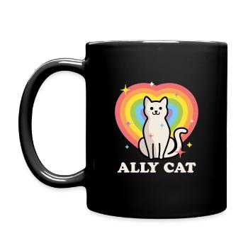 Ally Cat - Full Colour Mug - black - Left