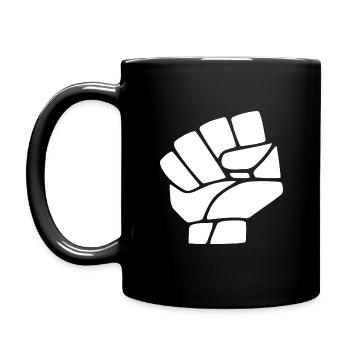 Revolution hand - Tasse einfarbig - Schwarz - Links