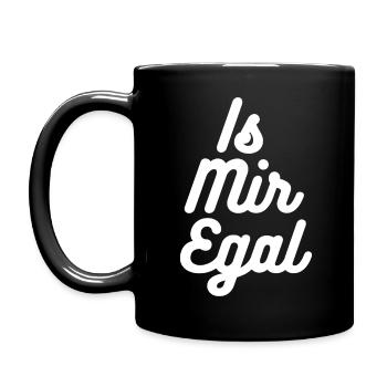 Is mir egal - Tasse einfarbig - Schwarz - Links