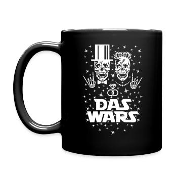 05 Skulls DAS WARS Braut Bräutigam Eheringe - Tasse einfarbig - Schwarz - Links
