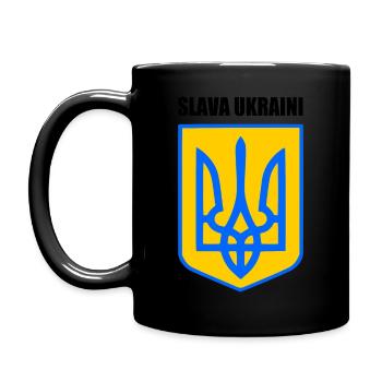 Slava ukraini - Full Colour Mug - black - Left