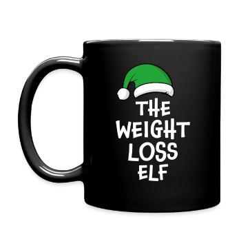 L’elfe de perte de poids - Mug uni - noir - Gauche