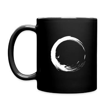 Kreis Design variante 1 - Tasse einfarbig - Schwarz - Links