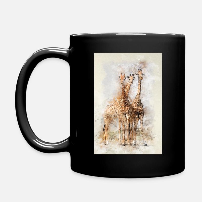 girafes - Mug uni - noir