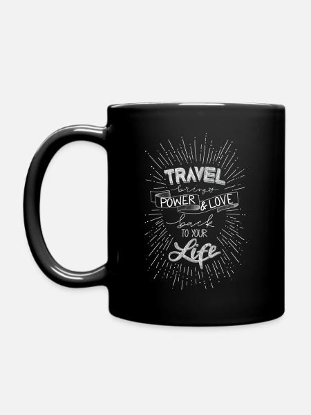 Travel - Tasse einfarbig - Schwarz