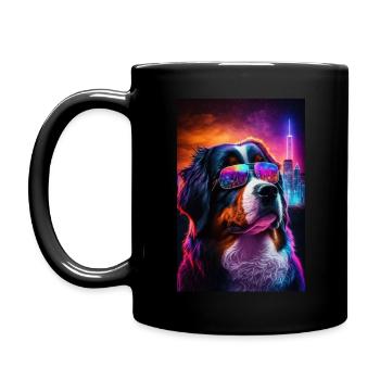 Lunettes de soleil Neon Bernese Mountain - Mug uni - noir - Gauche