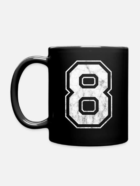 Numéro 8 - Mug uni - noir