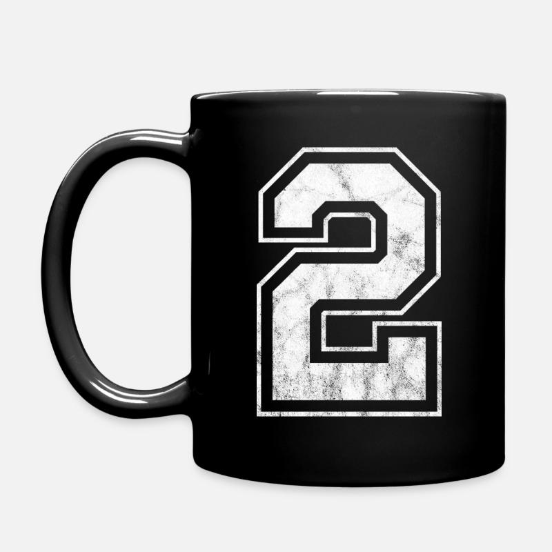 Nummer 2 - Tasse einfarbig - Schwarz