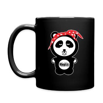 Snoop Panda - Tasse einfarbig - Schwarz - Links