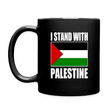 I stand with palestine - Mug uni - noir - Gauche
