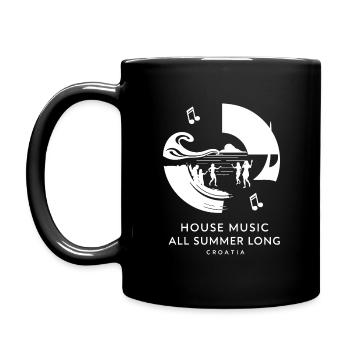 Kroatien House Musik - Tasse einfarbig - Schwarz - Links
