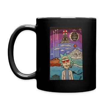 Eine Reise abseits des ol' Rick - Tasse einfarbig - Schwarz - Links