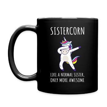 Sistercorn IV - Awesome Sister Licorne - Mug uni - noir - Gauche