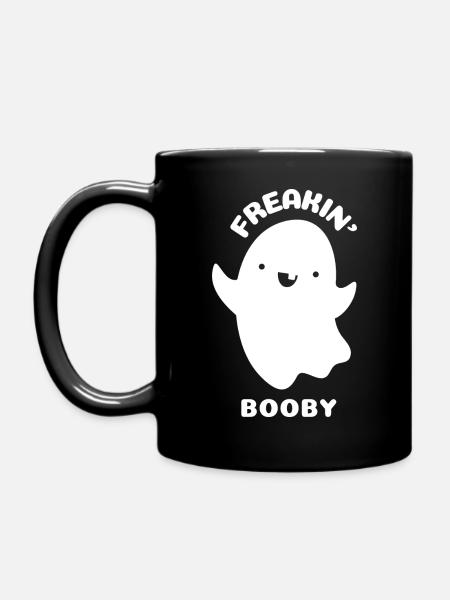 FREAKIN WHITE BOOBY - Full Colour Mug - black