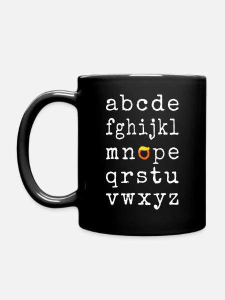 Anti--Alphabet - Nope V - Tasse einfarbig - Schwarz