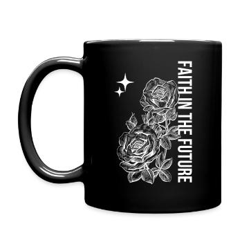 Faith in the future - Tasse einfarbig - Schwarz - Links