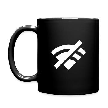 No Wi-Fi, Wi-Fi - Full Colour Mug - black - Left