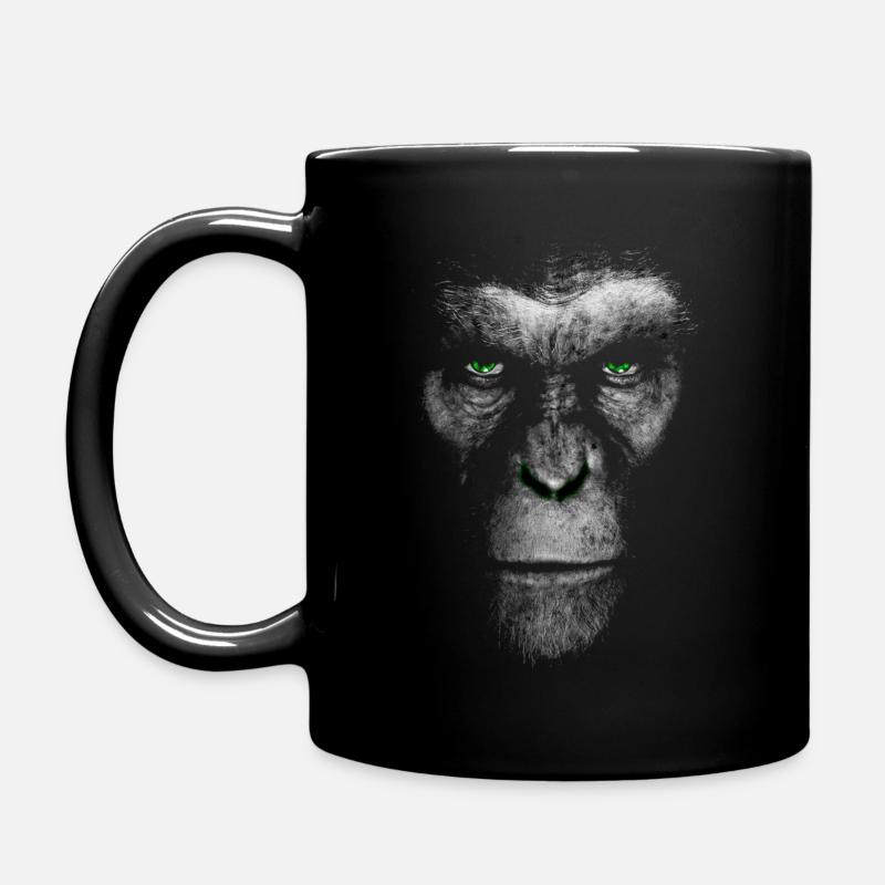 AAP grüne Augen - Tasse einfarbig - Schwarz