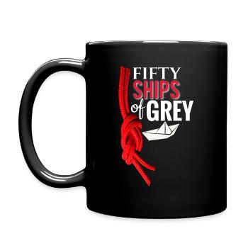 CINQUANTE NAVIRES DE par SHIPaholic ® Cruise Wear - Mug uni - noir - Gauche