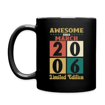 18e anniversaire cadeau mari génial mars 2006 - Mug uni - noir - Gauche