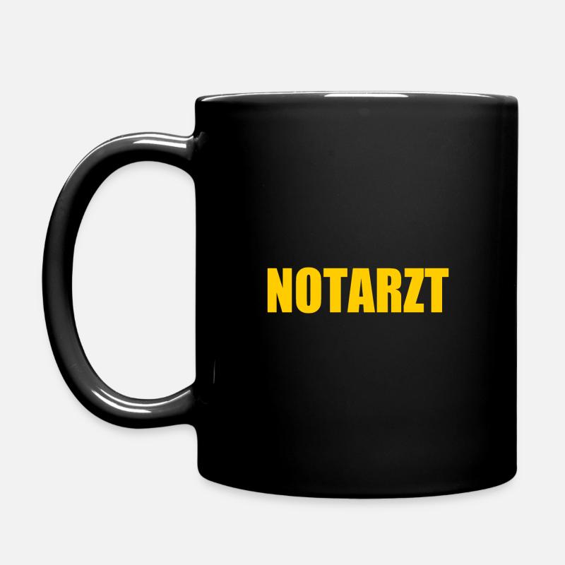 Notarzt - Tasse einfarbig - Schwarz