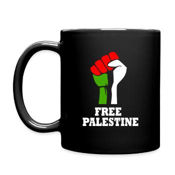 Free palestine - Full Colour Mug - black - Left