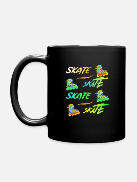 Skate, skate, skate inline skating. - Tasse einfarbig - Schwarz