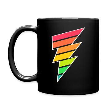 Colorful Lightning - Full Colour Mug - black - Left