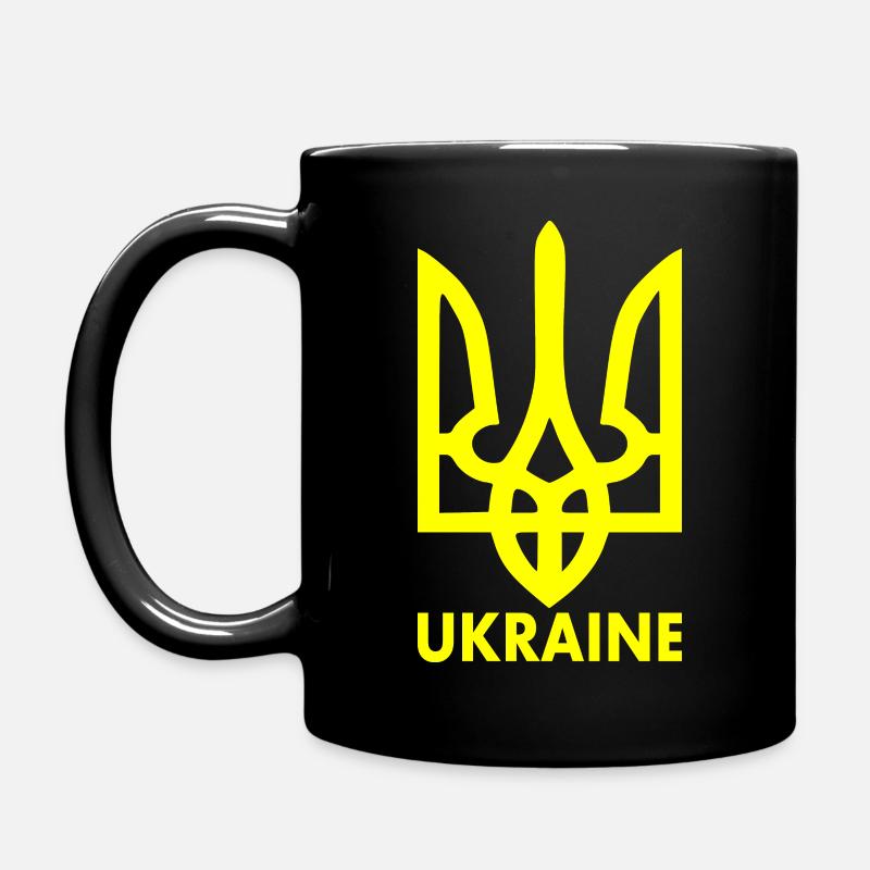 Ukraine - Tasse einfarbig - Schwarz