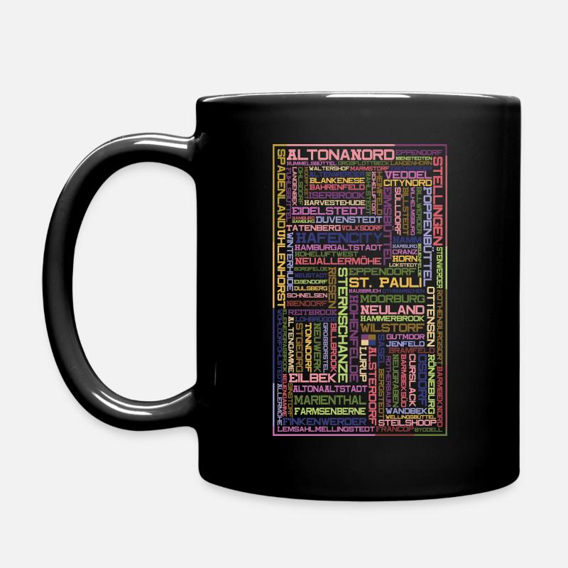 Districts Mosaik - Hambourg - Mug uni - noir