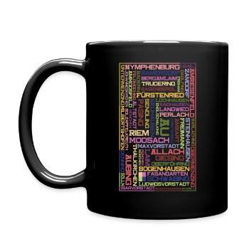 Districts Mosaik - Munich - Mug uni - noir - Gauche