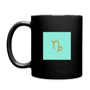 ZODIAC SIGN Capricorn -blue/gold- - Full Colour Mug - black - Left