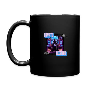 Crypto Wizard - Tasse einfarbig - Schwarz - Links