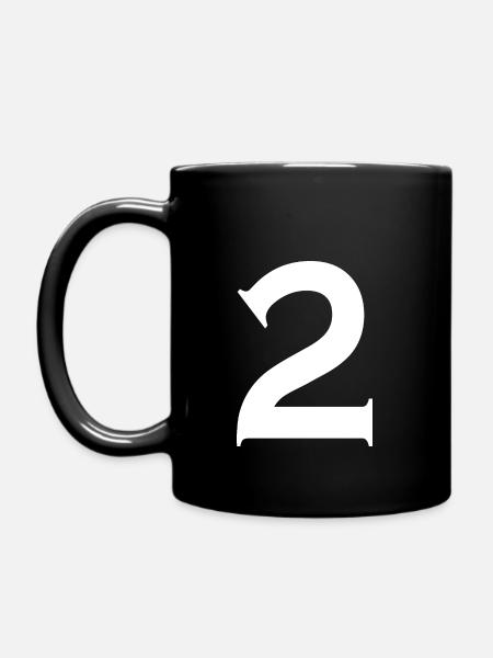 2 - Tasse einfarbig - Schwarz