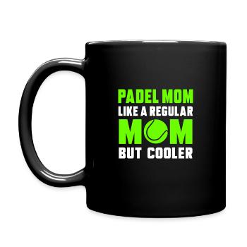 Padel Mom Cooler - Full Colour Mug - black - Left