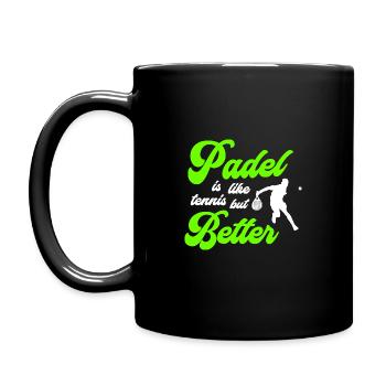 Padel Better - Mug uni - noir - Gauche