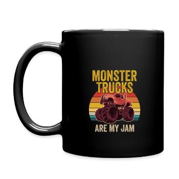 Monster Trucks - Monster Trucks Are My Jam - Full Colour Mug - black - Left