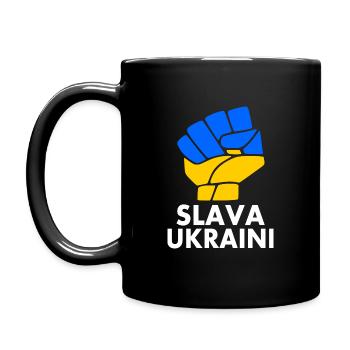 Slava ukraini - Full Colour Mug - black - Left