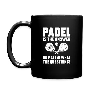Padel No Matter What - Full Colour Mug - black - Left