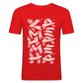 Modèle Kamehameha : L'Attaque Légendaire personnalisé sur T-shirt près du corps Homme