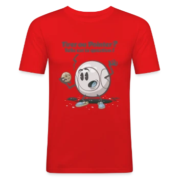 T-shirt près du corps Homme avec motif Pétanque : Tirer ou pointer ?