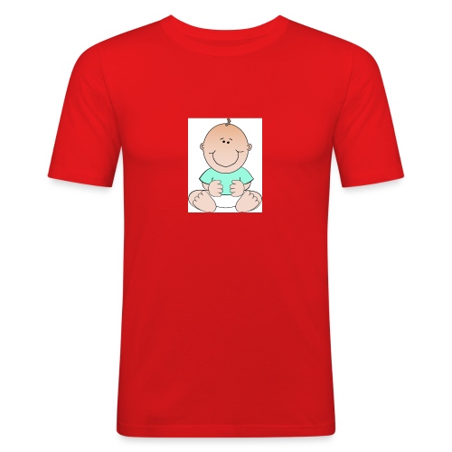 rompertje baby jongen - Mannen slim fit T-shirt