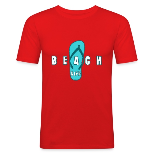 Beach Life varvastossu - Kesä tuotteet jokaiselle - Miesten tyköistuva t-paita
